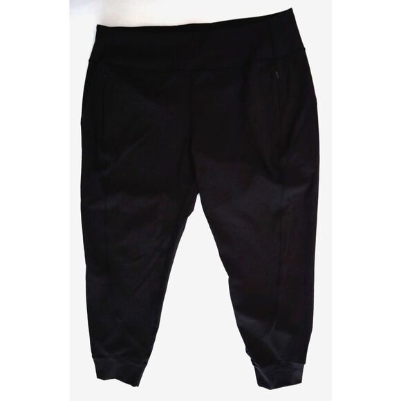 Athleta 488459002 Women's Sz XL Black Rainier Mid-Rise Jogger Pants - Picture 1 of 13